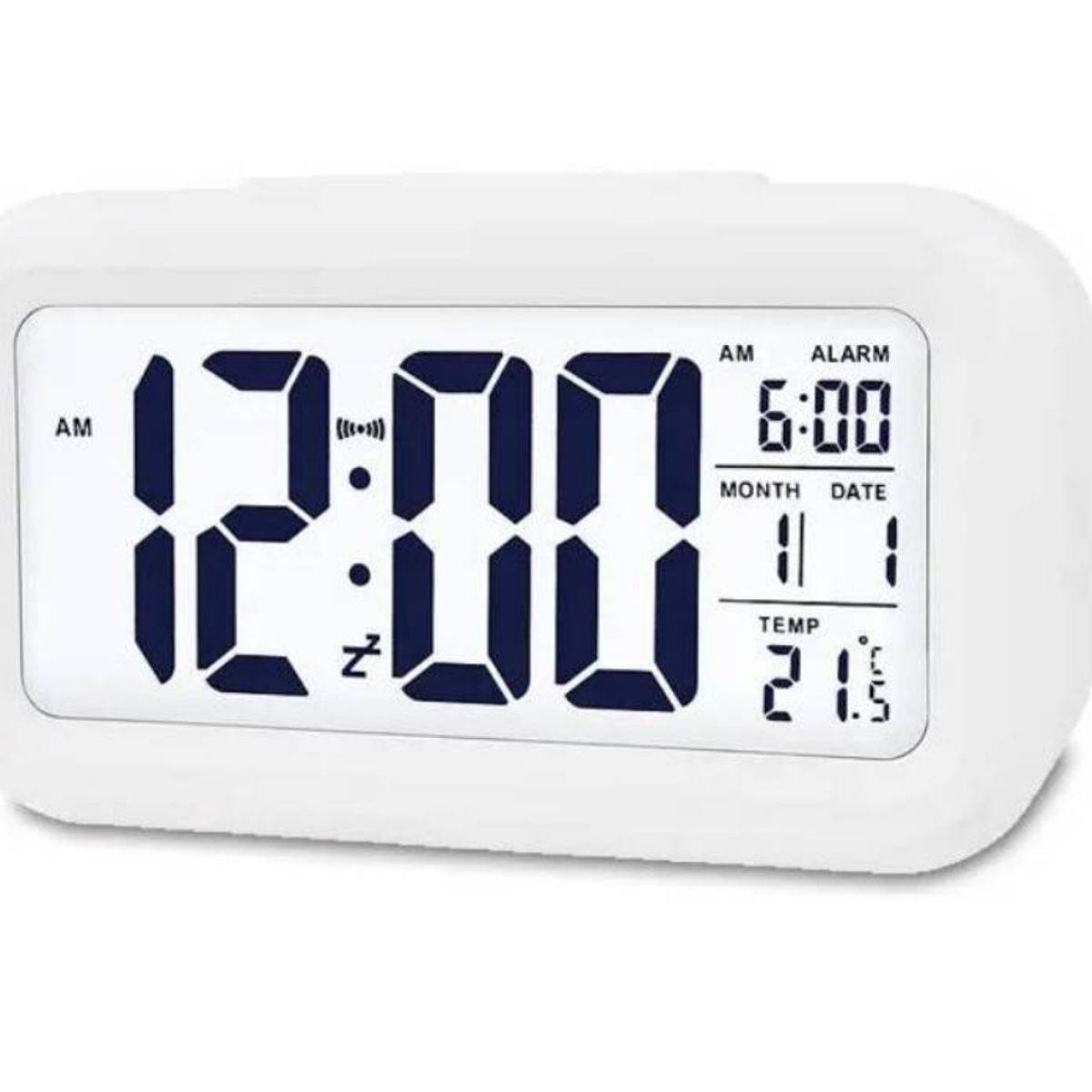 A BRAND - Reloj Despertador Inteligente Digital Escritorio Dormitorio blanco