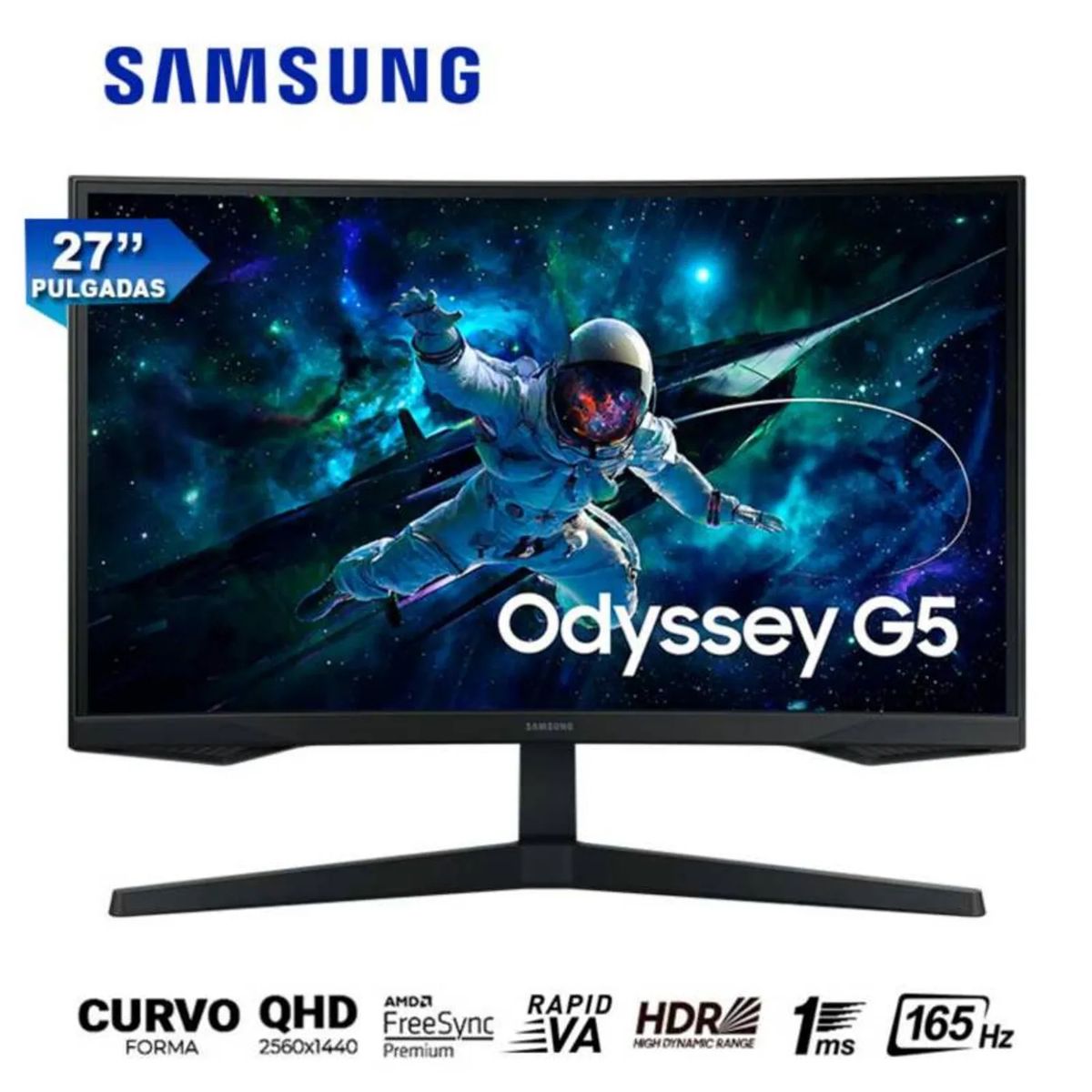 SAMSUNG - MONITOR SAMSUNG CURVO G5 27 2K 165HZ 1MS HDMI