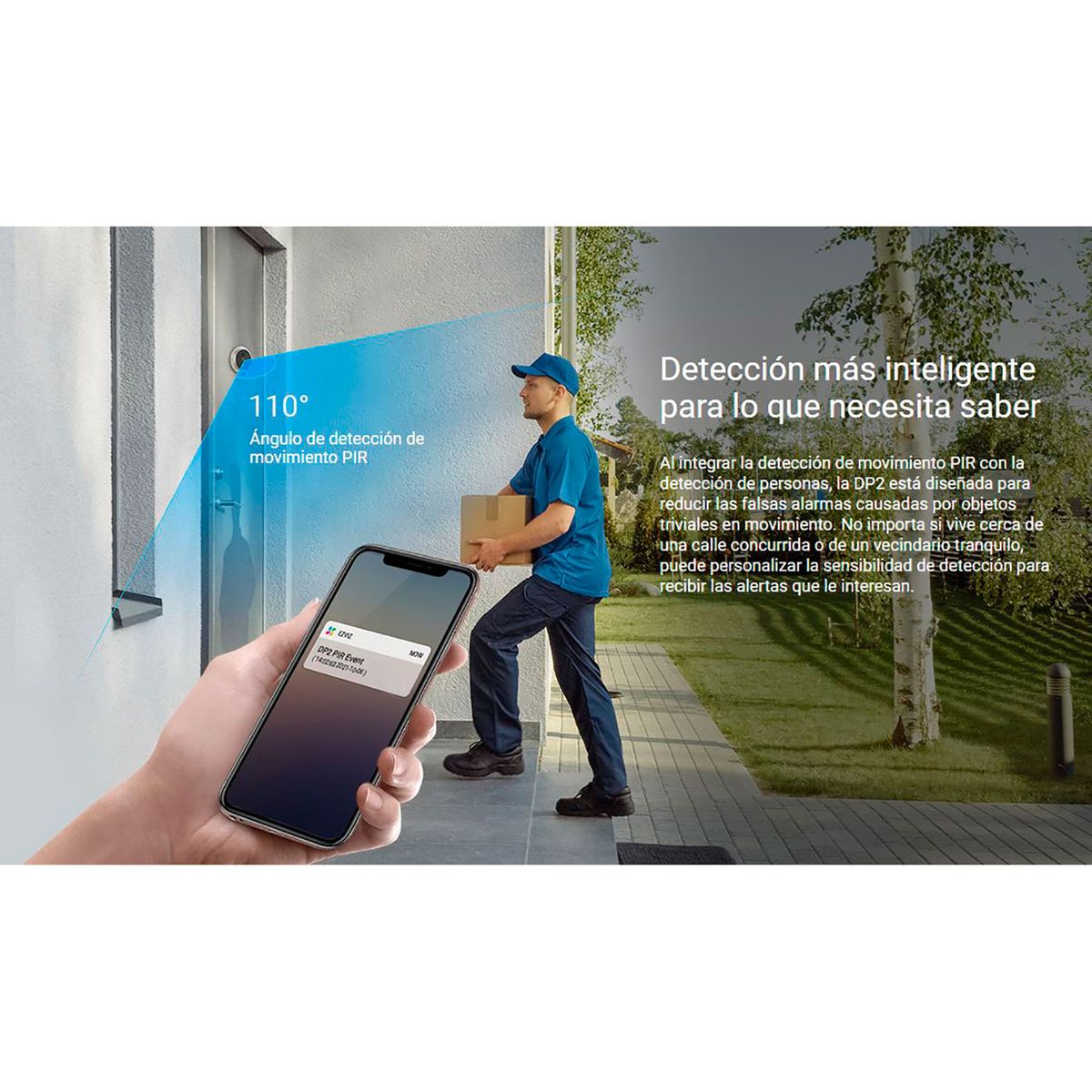 EZVIZ - Ezviz Mirilla con Timbre Ezviz DP2 2K Audio Bidireccional Pantalla táctil