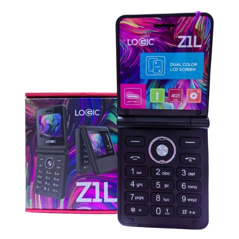 LOGIC - Celular Plegable 4g Logic Z1L Doble Pantalla