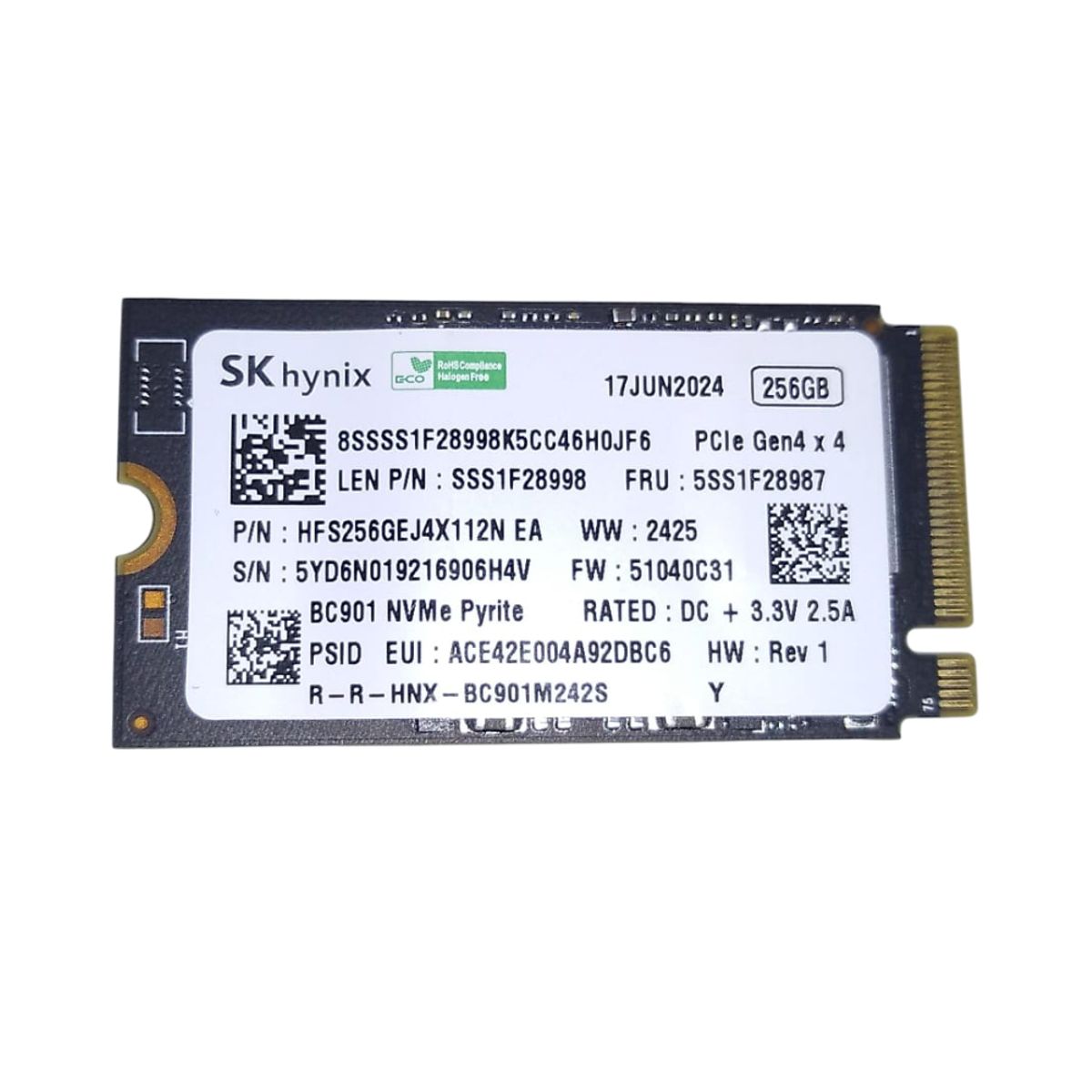 GENERICO - DISCO SOLIDO SK HINYX DIGITAL M2 256GB NVME 2242 OEM
