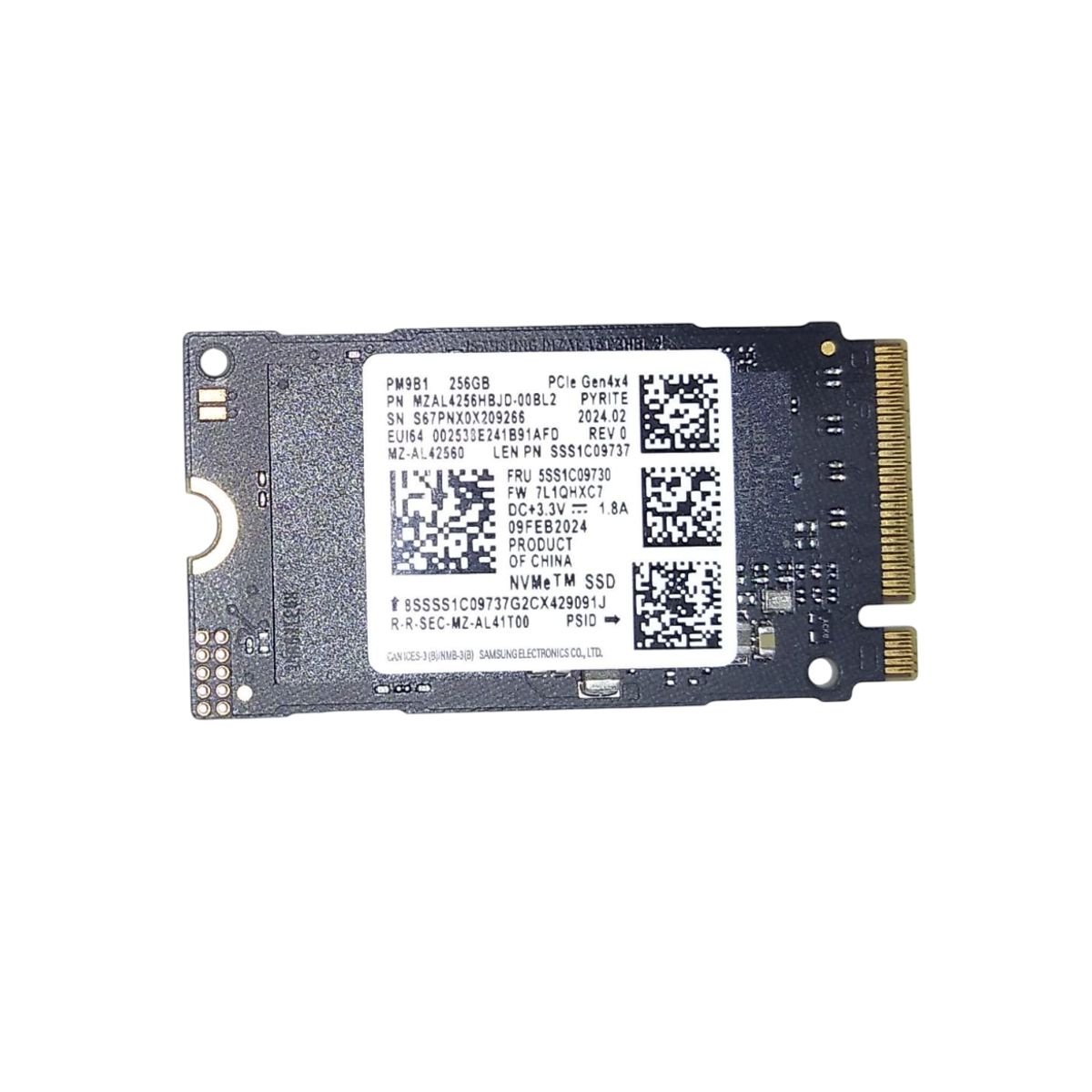 GENERICO - DISCO SOLIDO SAMSUNG DIGITAL M2 256GB NVME 2242 OEM