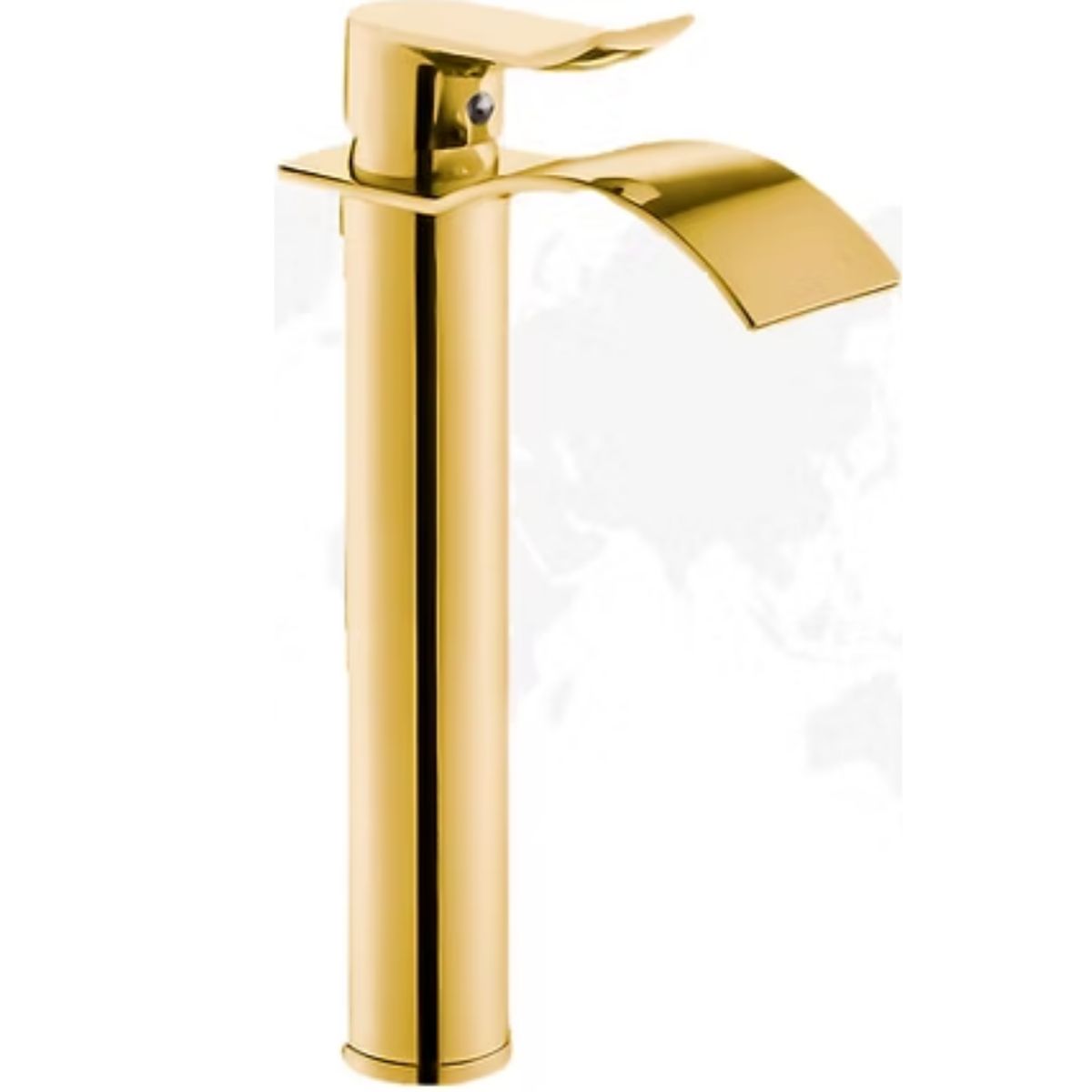 XM - MEZCLADORA  MONOCOMANDO PARA LAVATORIO ALTO CASCADA DORADO M0127A