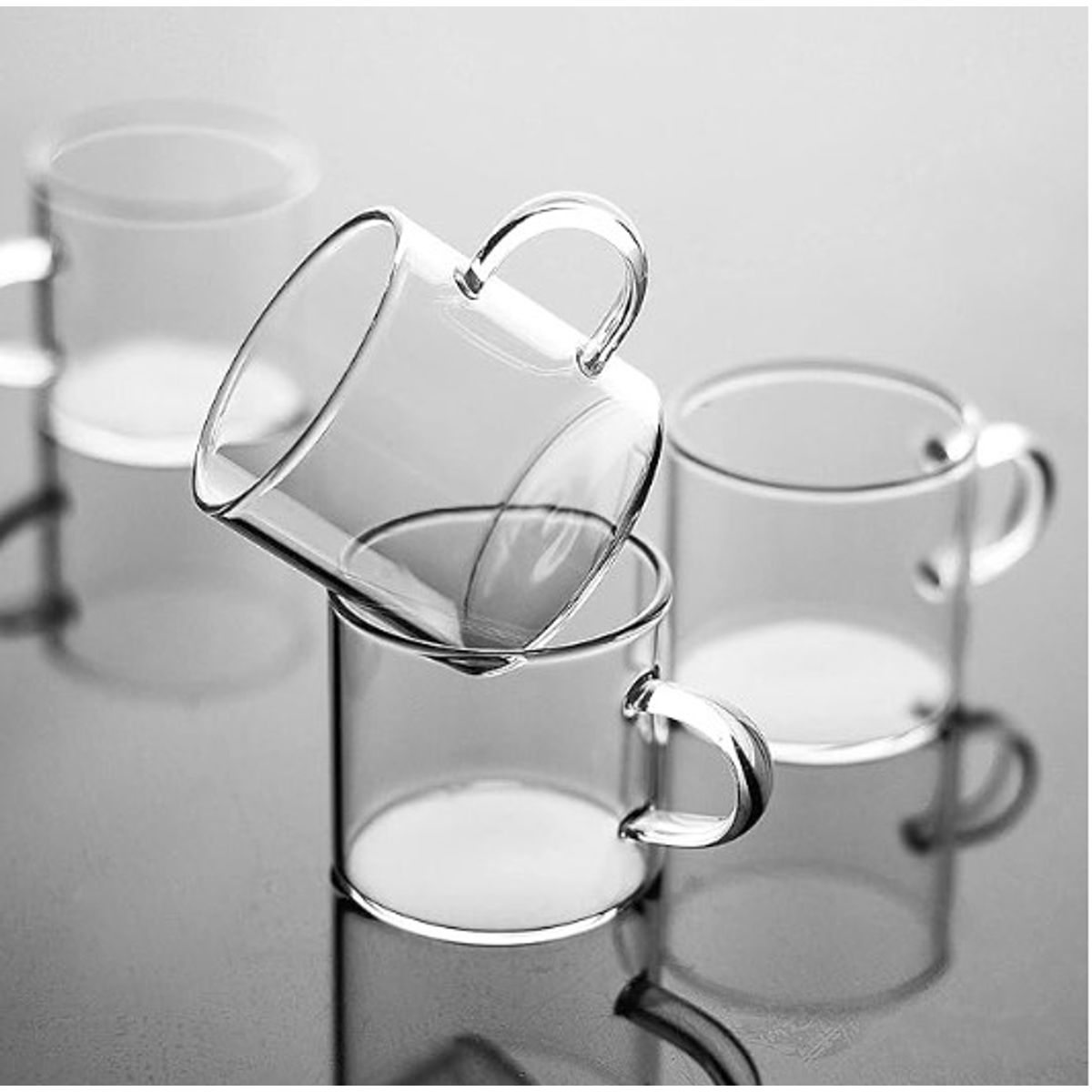 GENERICO - Juego de 6 Tazas para café expresso / té 90ml.