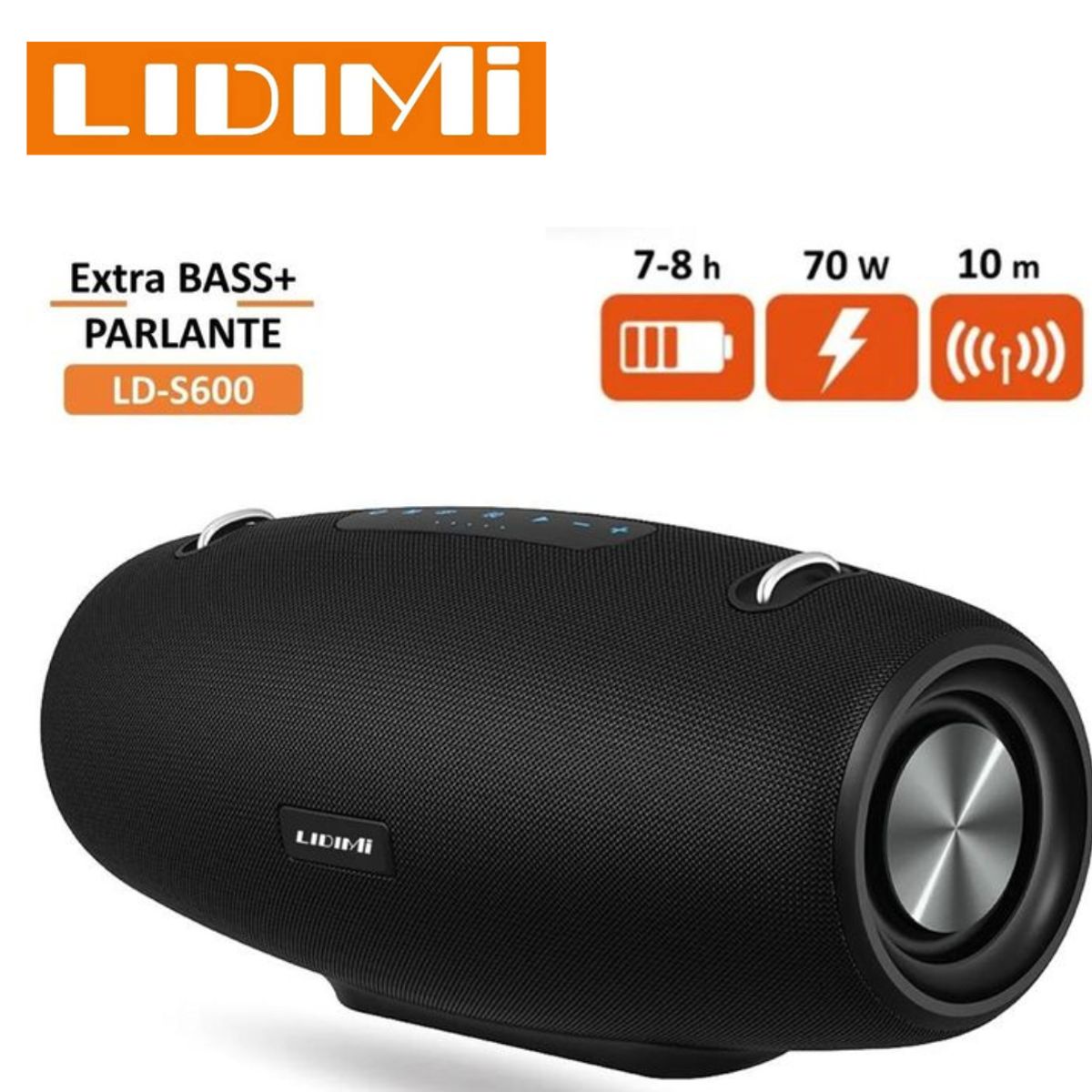 LIDIMI - Parlante Lidimi 70W LD-S600 negro Bluetooth usb
