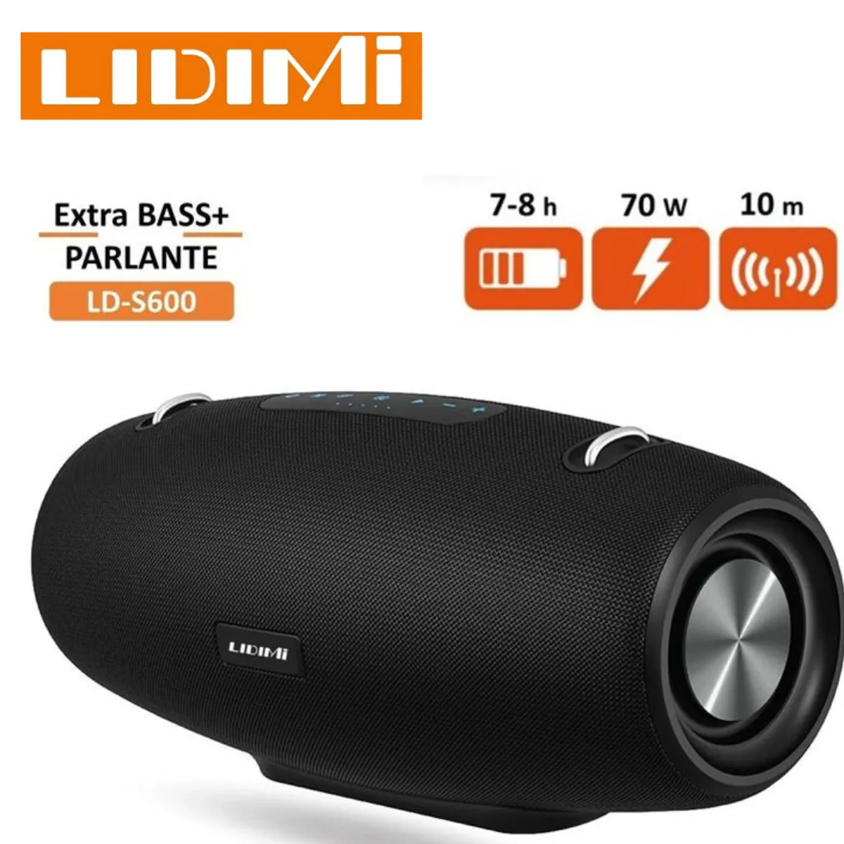 LIDIMI - Parlante Lidimi 70W LD-S600 negro Bluetooth usb