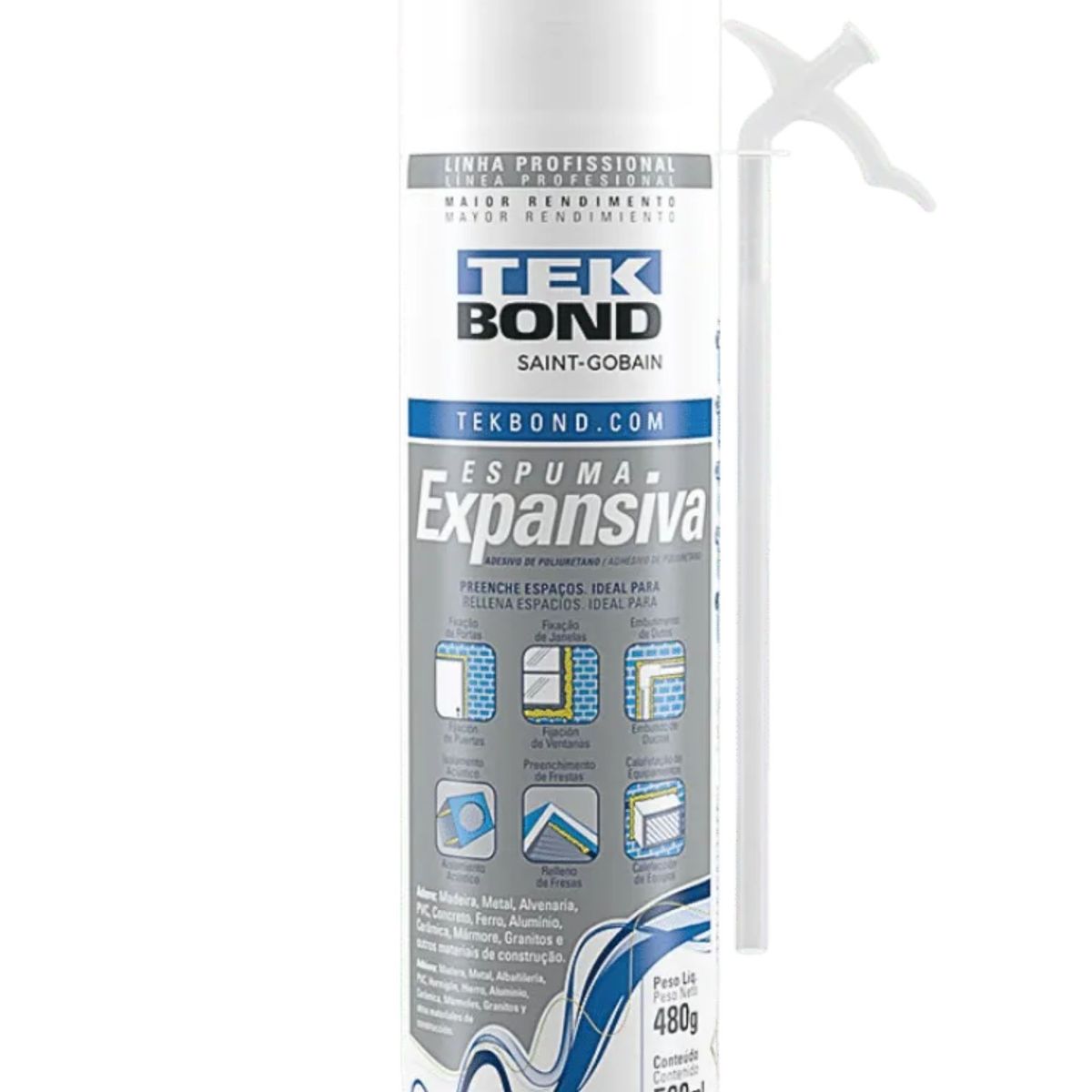 TEKBOND - ESPUMA  PU EXPANSIVA 500 ML -  TEKBOND