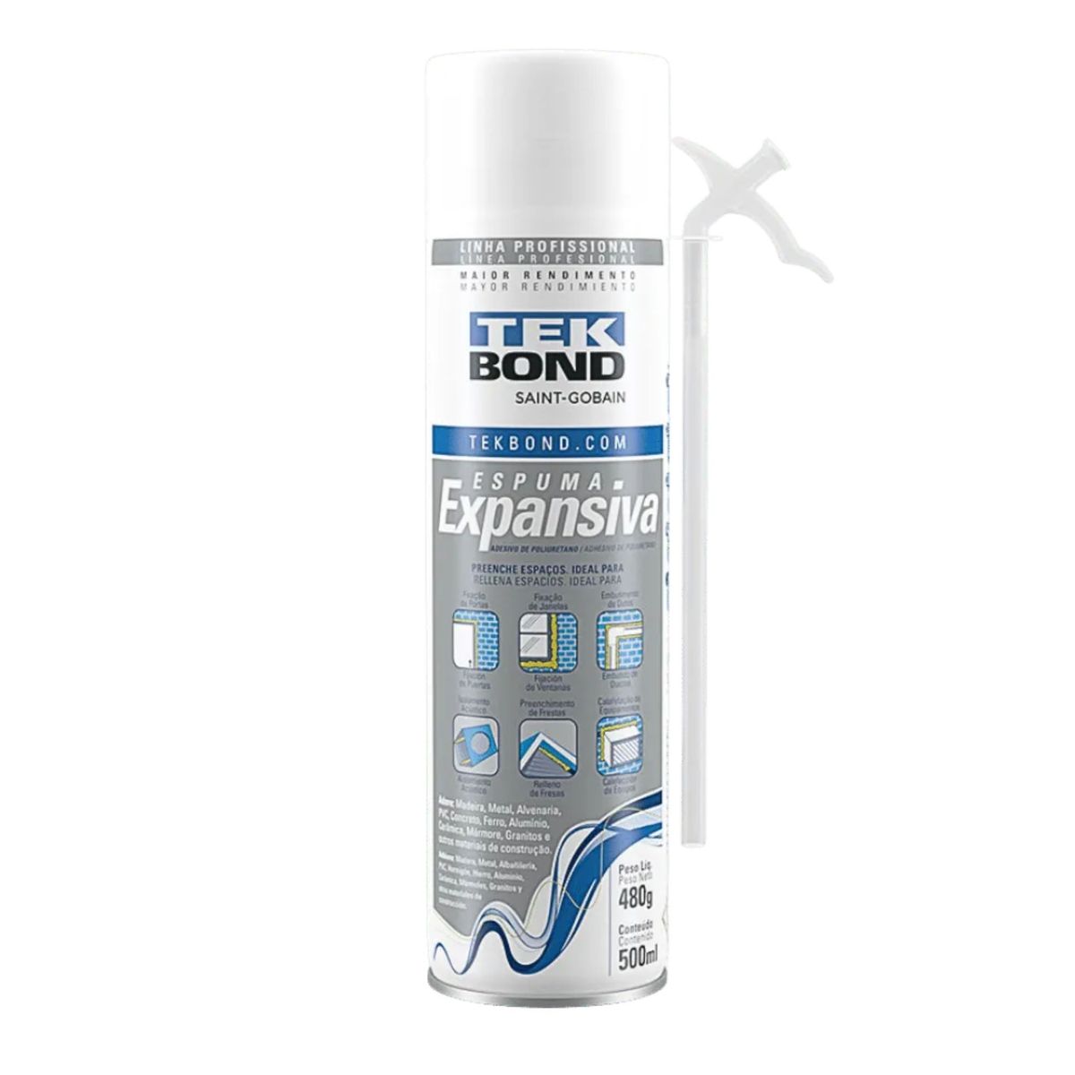 TEKBOND - ESPUMA  PU EXPANSIVA 500 ML -  TEKBOND