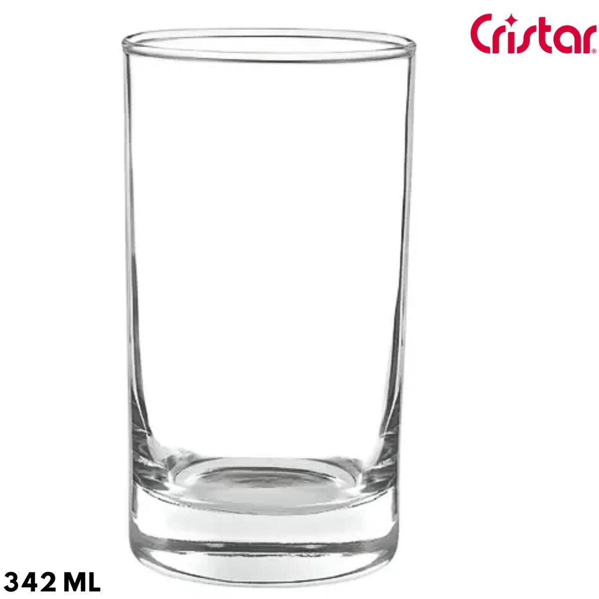 CRISTAR - Vaso Lexington Agua De 6 Unidades 342 ML-Cristar
