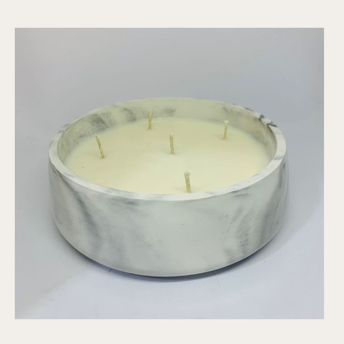 GENERICO - Vela de soya aroma Citronela  concreto XL