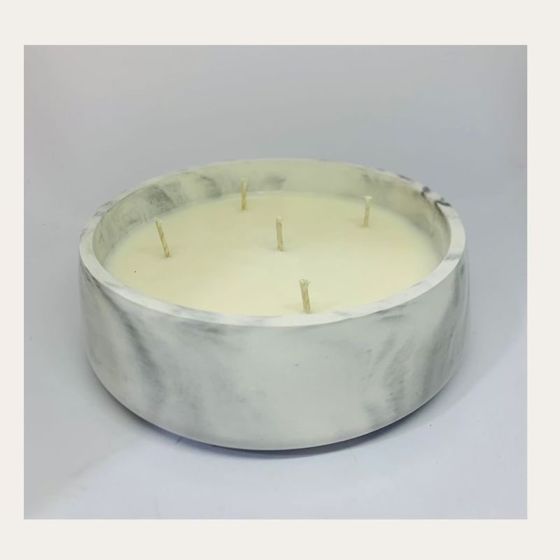 GENERICO - Vela de soya aroma Citronela  concreto XL