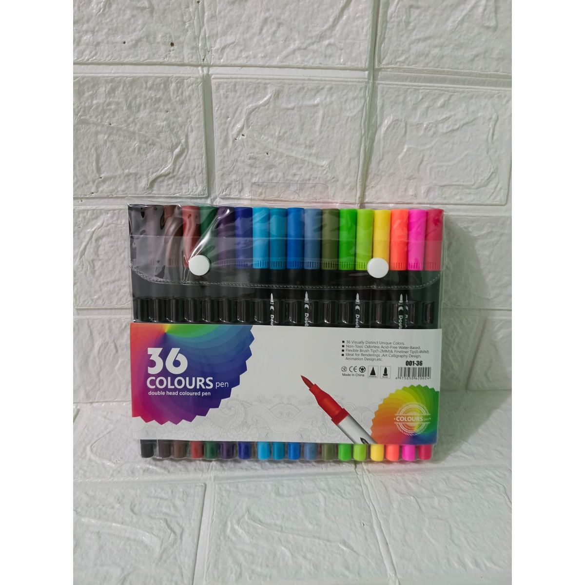 GENERICO - PLUMONES DOBLE PUNTA X 36UND