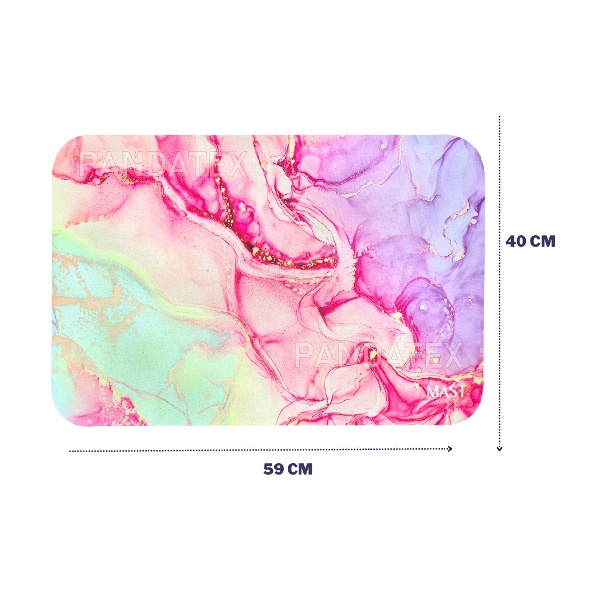 SM - ALFOMBRA ANTIDESLIZANTE PARA HOGAR 40X60 CM ROSADO