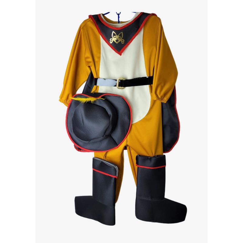 GENERICO - DISFRAZ HALLOWEEN DEL GATO CON BOTAS PARA NIÑOS