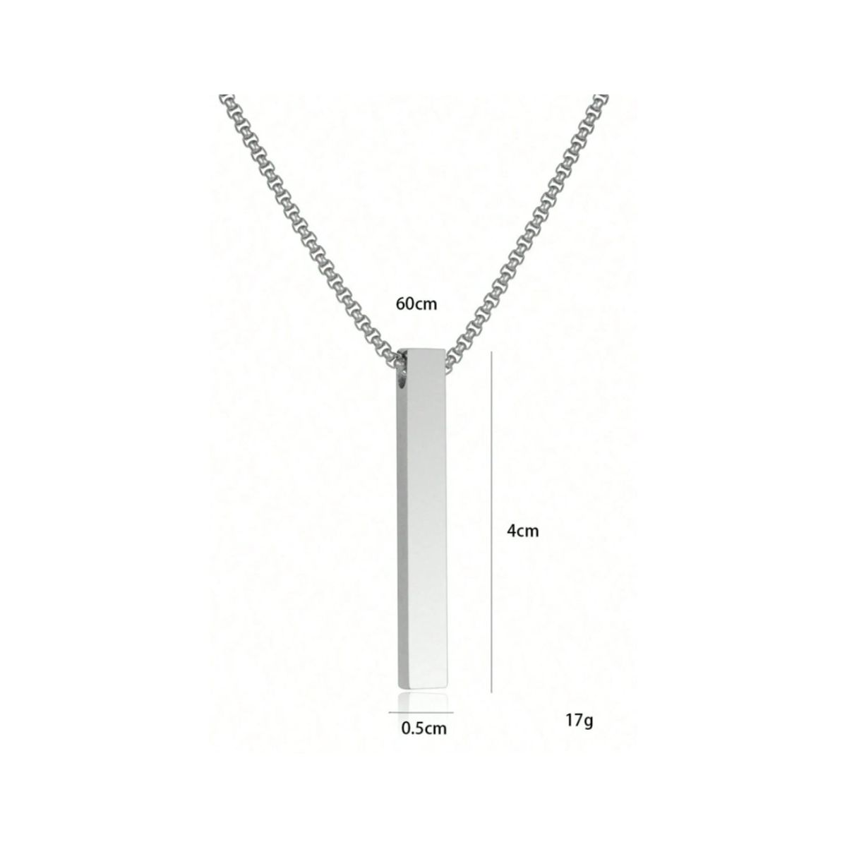 GENERICO - Cadena Duoi para Hombre en Acero Inoxidable