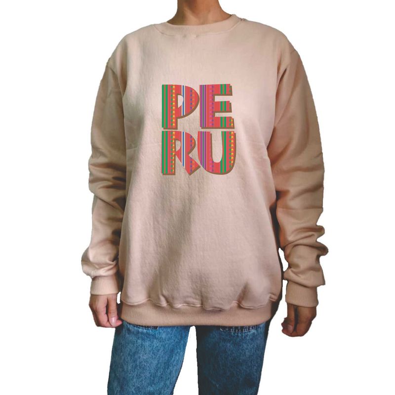 GENERICO - Polera Mujer Diseño PERU - Beige