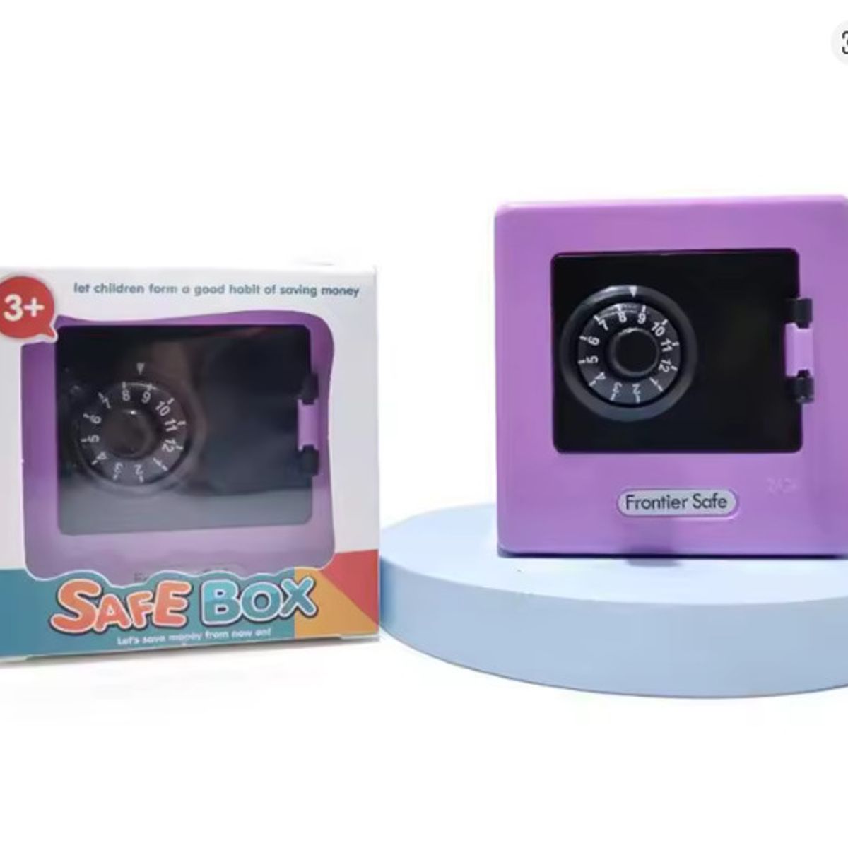 GENERICO - ALCANCIA MINI CAJA FUERTE CON CONTRASEÑA PARA NIÑOS MORADO