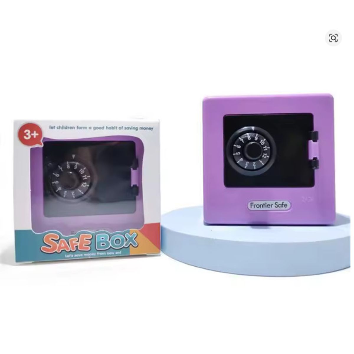 GENERICO - ALCANCIA MINI CAJA FUERTE CON CONTRASEÑA PARA NIÑOS MORADO