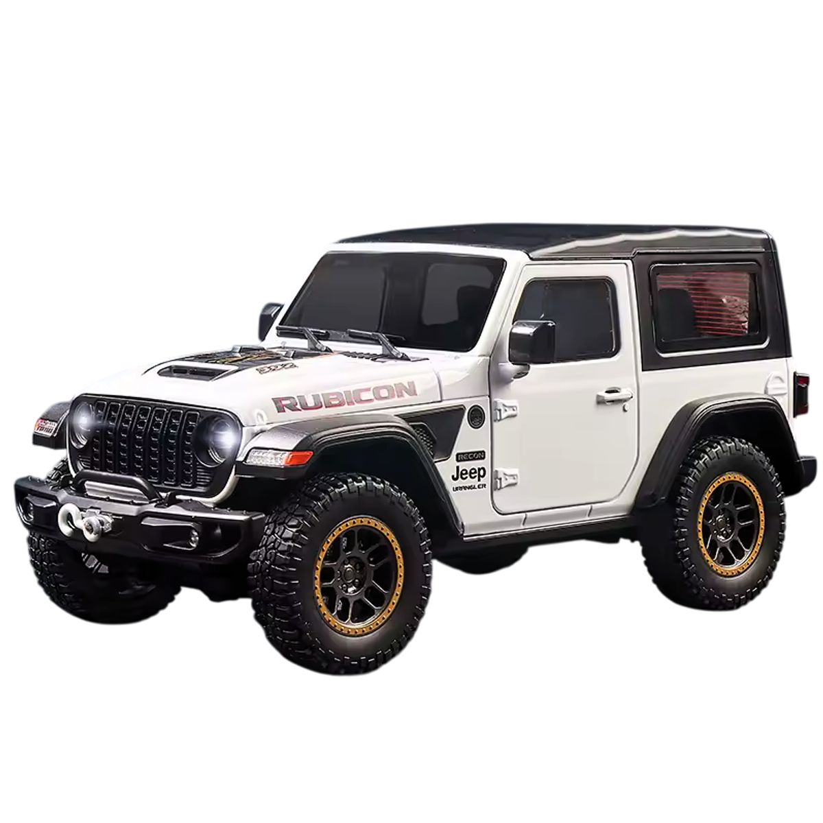 DIECAST MASTER - Camioneta Escala Jeep Rubicon Con Luz Y Sonido Escala 1: 18