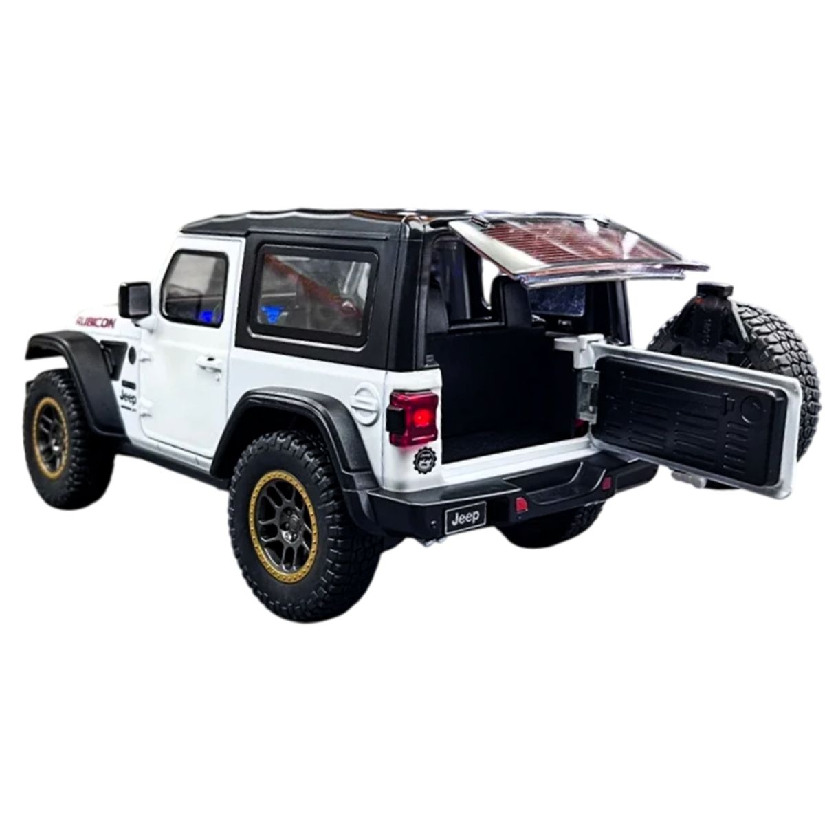 DIECAST MASTER - Camioneta Escala Jeep Rubicon Con Luz Y Sonido Escala 1: 18