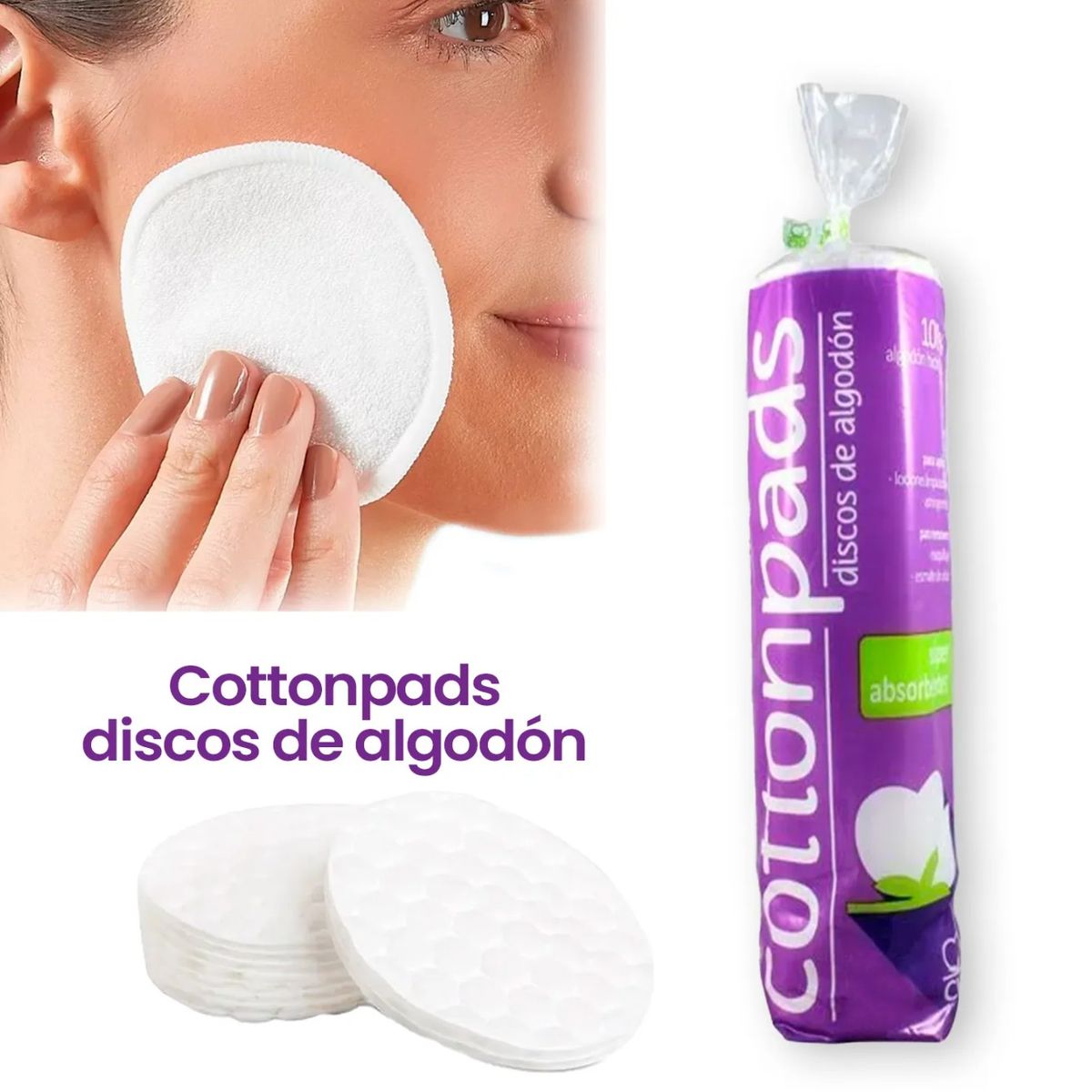 GENERICO - Discos de Algodon Para Remover Maquillaje 120 Pzs CKF CottonPads
