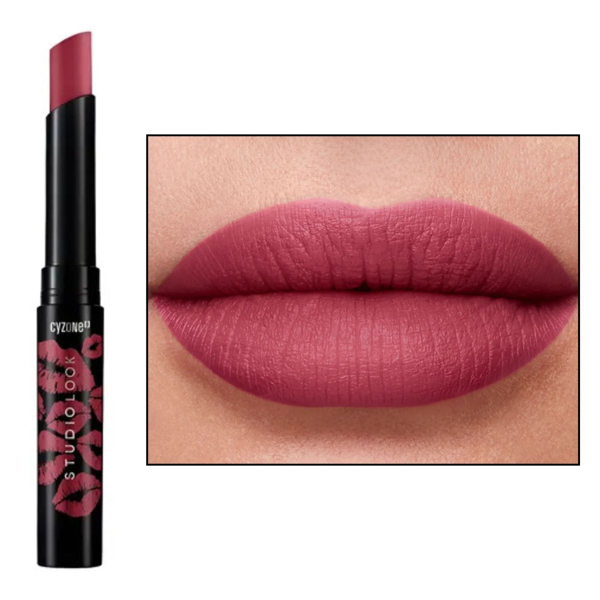 CYZONE - Labial en Barra Supermate Lips Studio Look petal rose cyzone