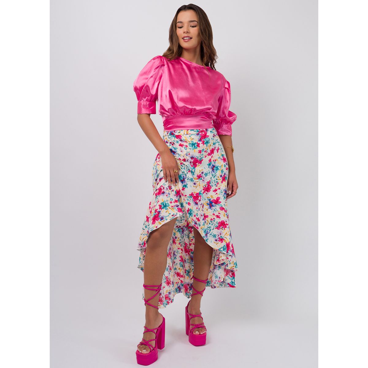 DOLCATTA - Falda Juliette - Flowers Print - Dolcatta