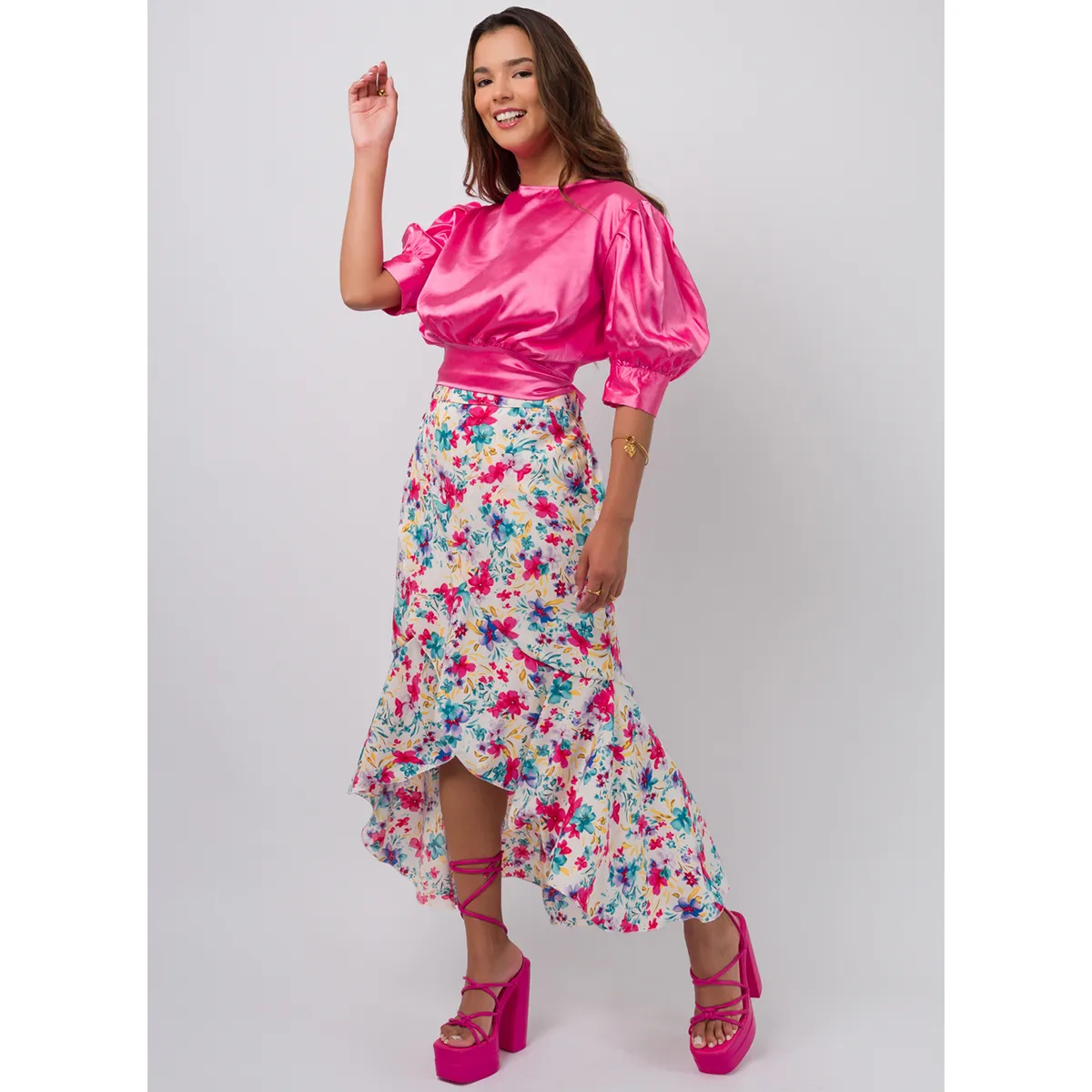 DOLCATTA - Falda Juliette - Flowers Print - Dolcatta