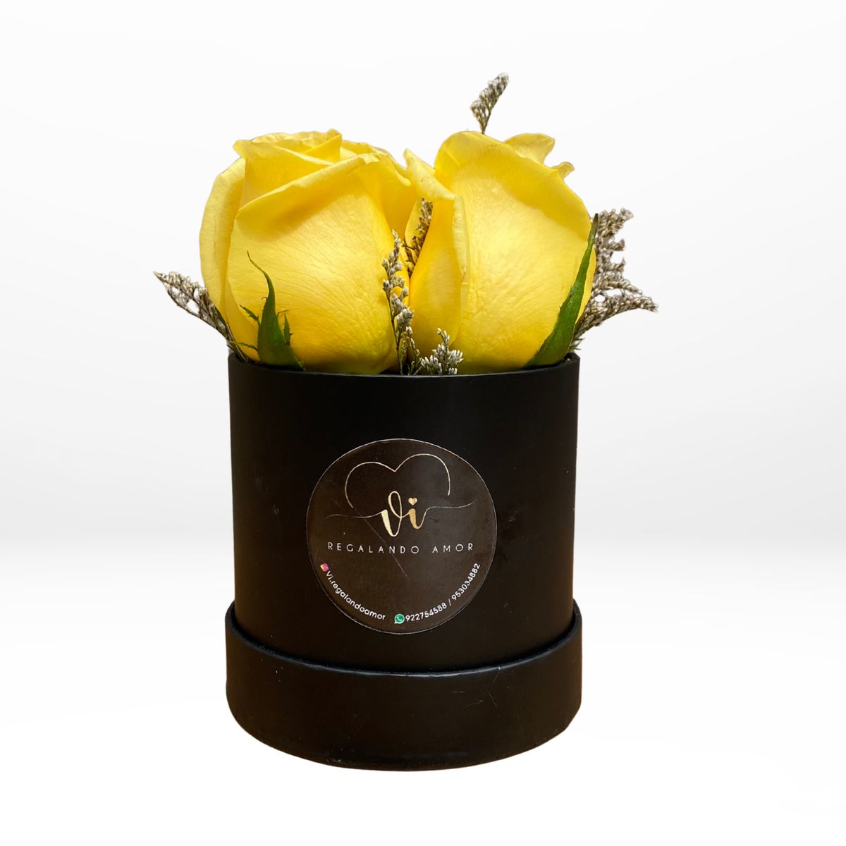 GENERICO - Mini Box Rosas Amarillas - Rosas amarillas - Arreglo floral