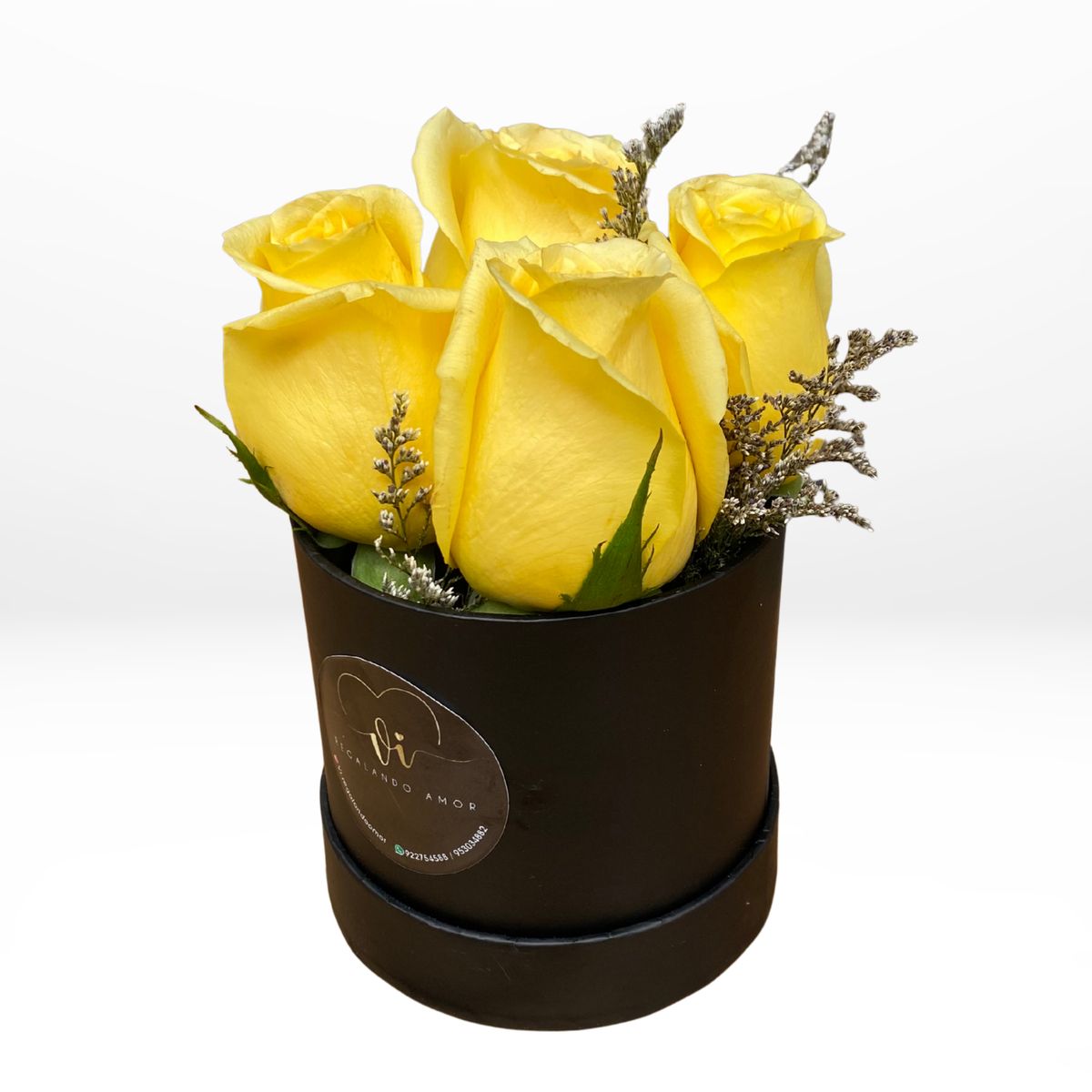 GENERICO - Mini Box Rosas Amarillas - Rosas amarillas - Arreglo floral