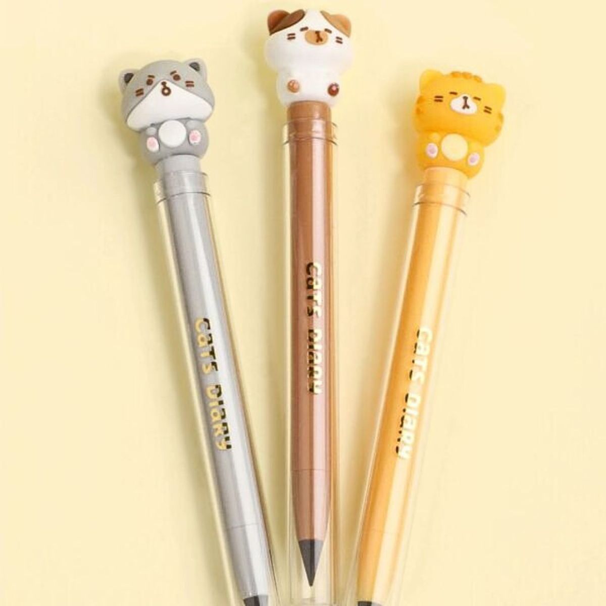 GENERICO - Lápiz infinito gatito set de 2und