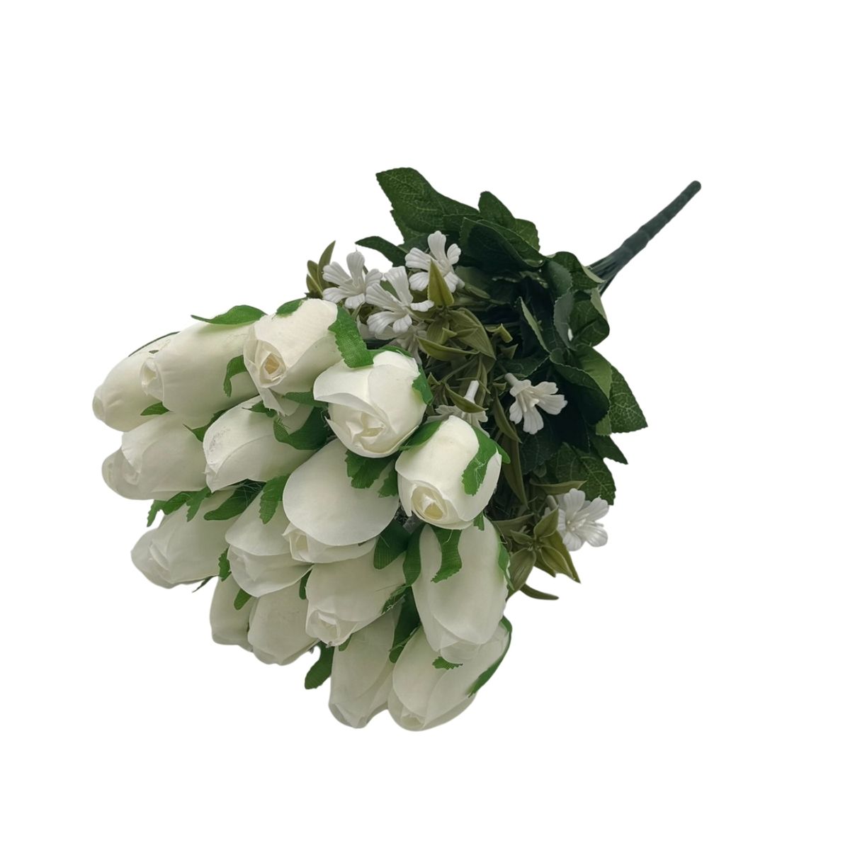 FLORIPA - Bouquet de 18 Botones de Rosas Artificiales de 40cm BG418023-BL  FLORIPASTORE
