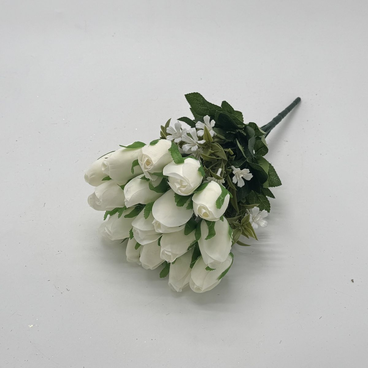 FLORIPA - Bouquet de 18 Botones de Rosas Artificiales de 40cm BG418023-BL  FLORIPASTORE