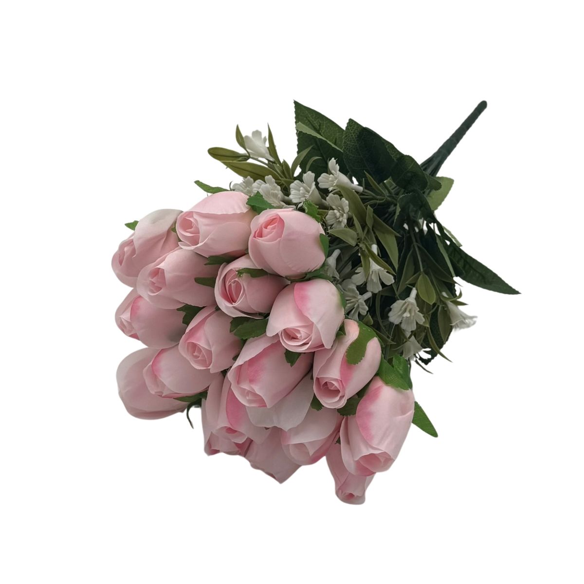 FLORIPA - Bouquet de 18 Botones de Rosas Artificiales de 40cm BG418023-ROS  FLORIPASTORE