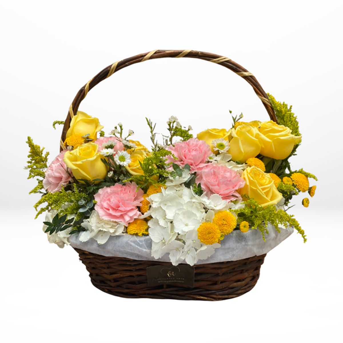 VI REGALANDO AMOR - Canasta mia Primaveral - Flores amarillas - Arreglo floral