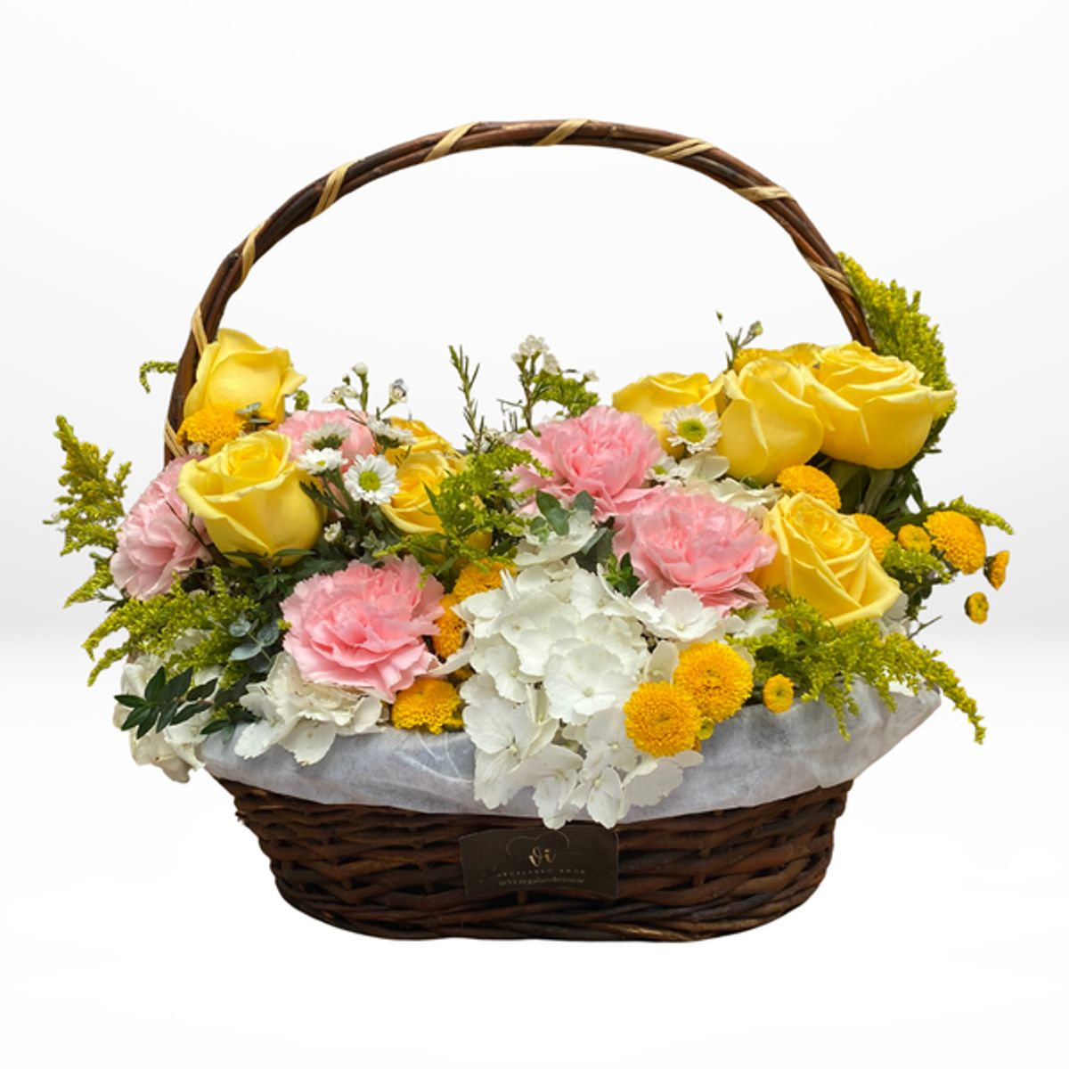 VI REGALANDO AMOR - Canasta mia Primaveral - Flores amarillas - Arreglo floral