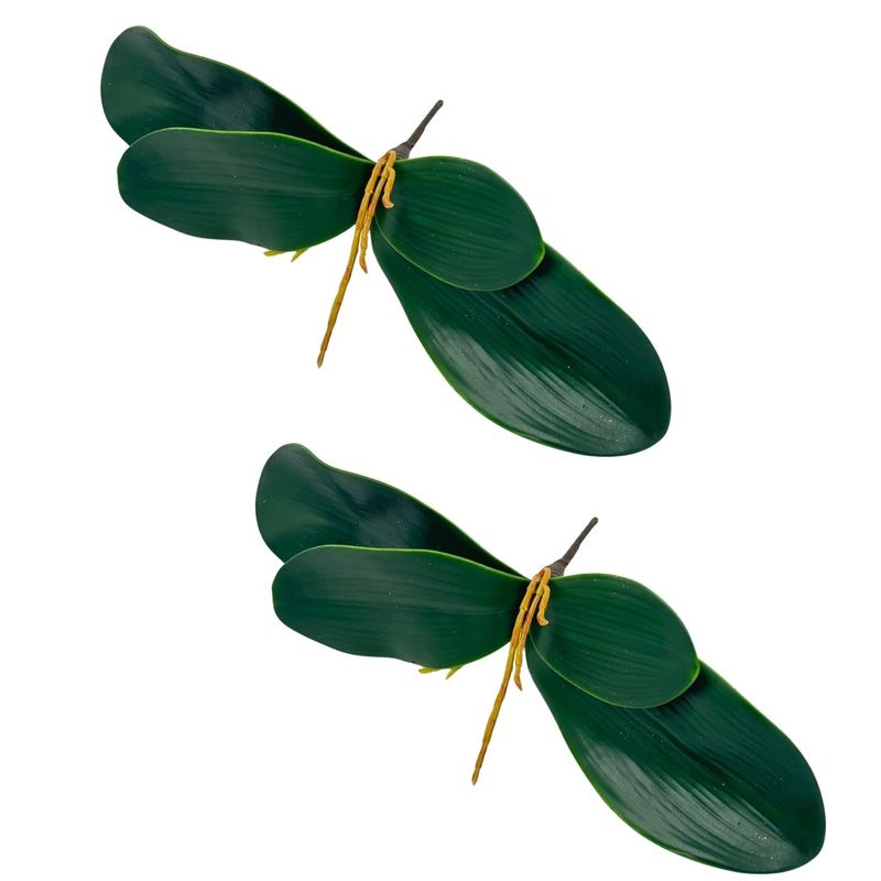 FLORIPA - Set de 2 Hojas de Orquidea de 30cm B-01  FLORIPASTORE