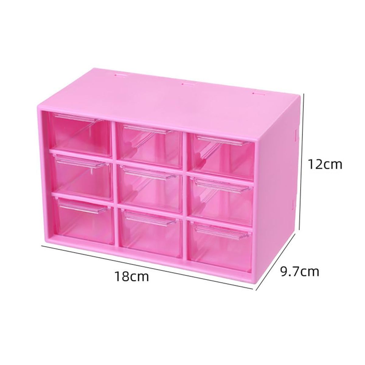 GENERICO - Caja de Almacenamiento de 9 cajones - Crema