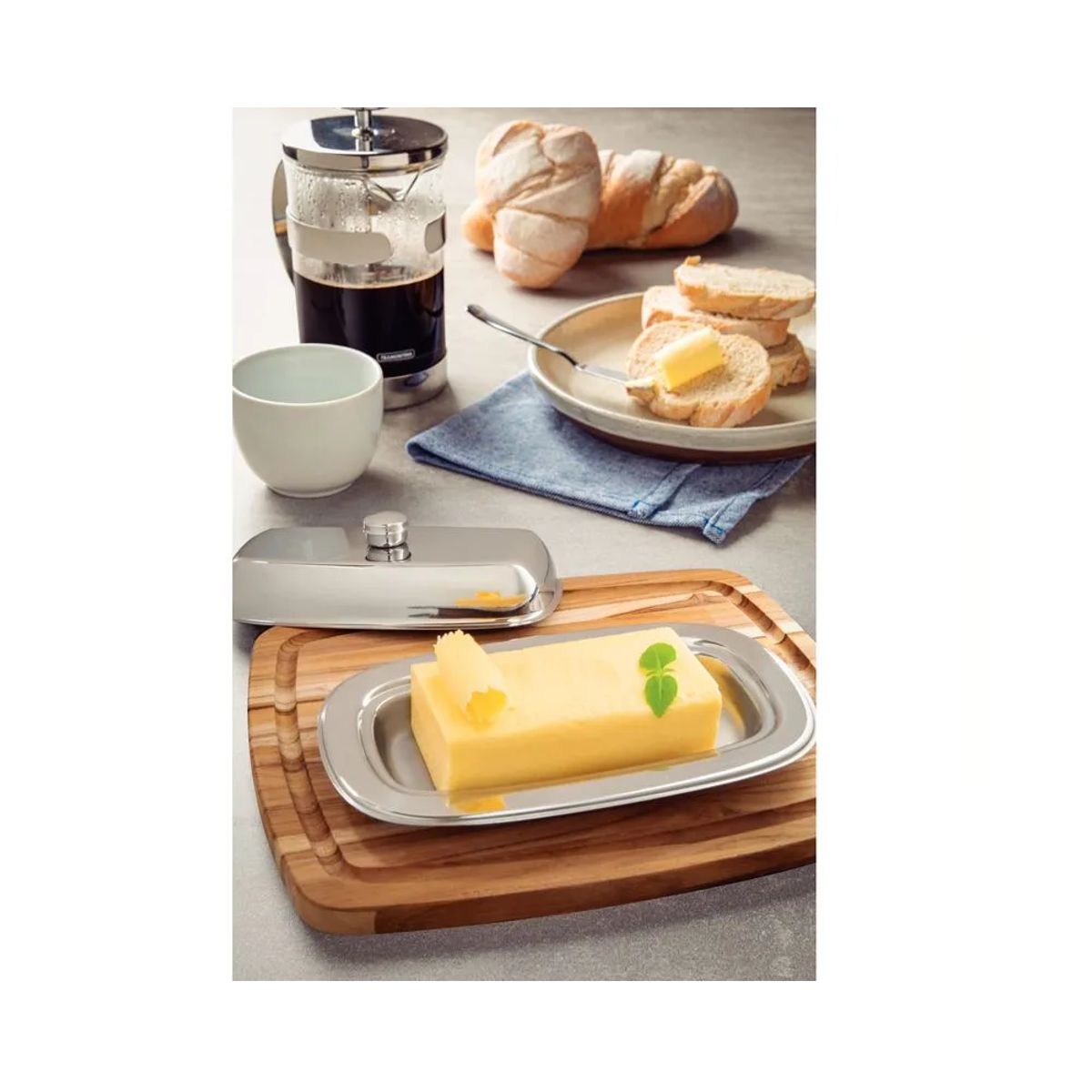 TRAMONTINA - Mantequillera Tramontina con Tapa