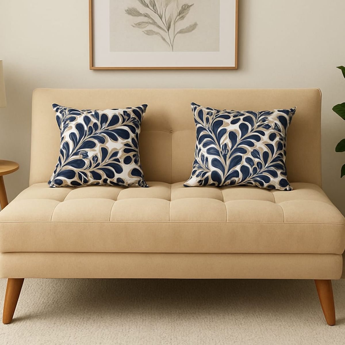 ARTSOFA - Banqueta Sofá Nórdico Arena beige  + obsequio