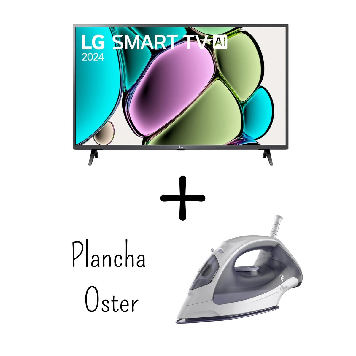 LG - Televisor LG 43 Pulgadas FHD WebOS 43LR6000PSA + Plancha Oster GCSTBS3802 (Combo)