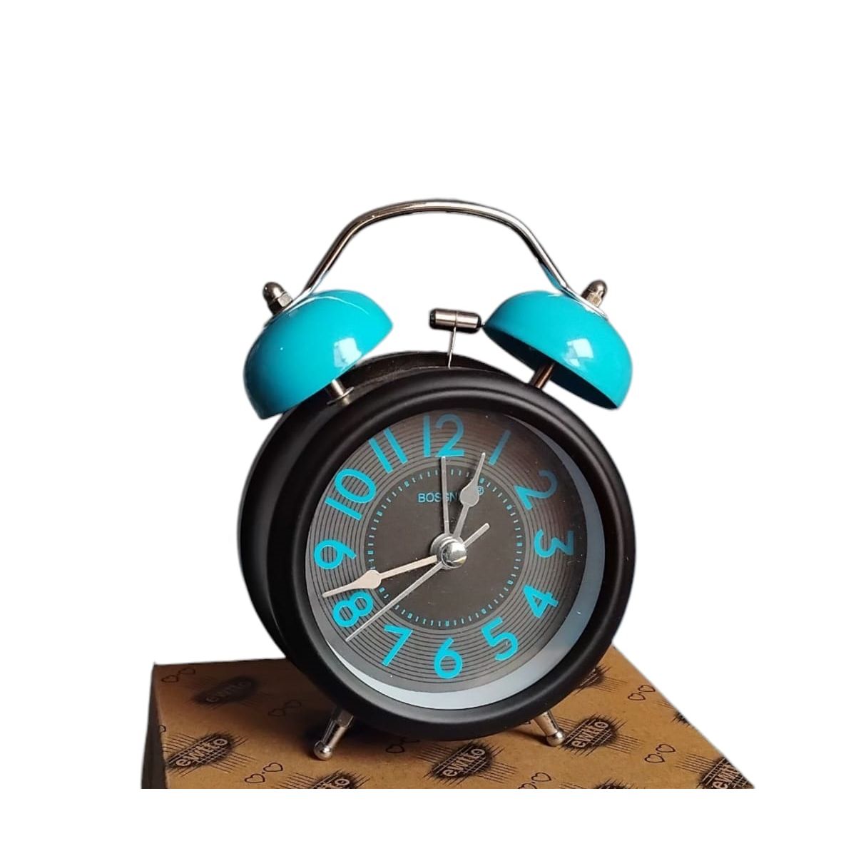 GENERICO - Reloj Despertador Campana - decora habitación de niños en celeste