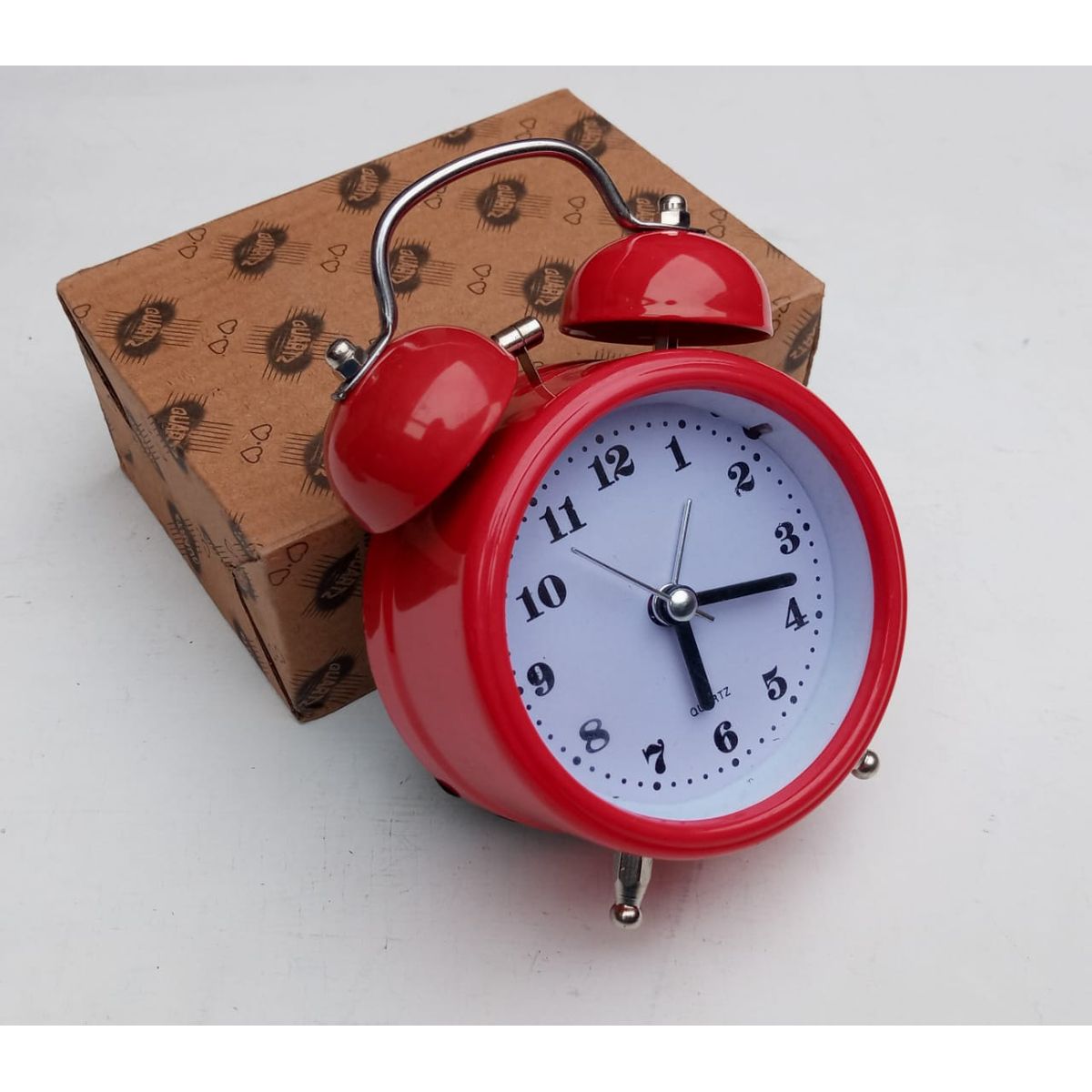 GENERICO - Reloj Despertador Campana - decora habitación de niños en rojo