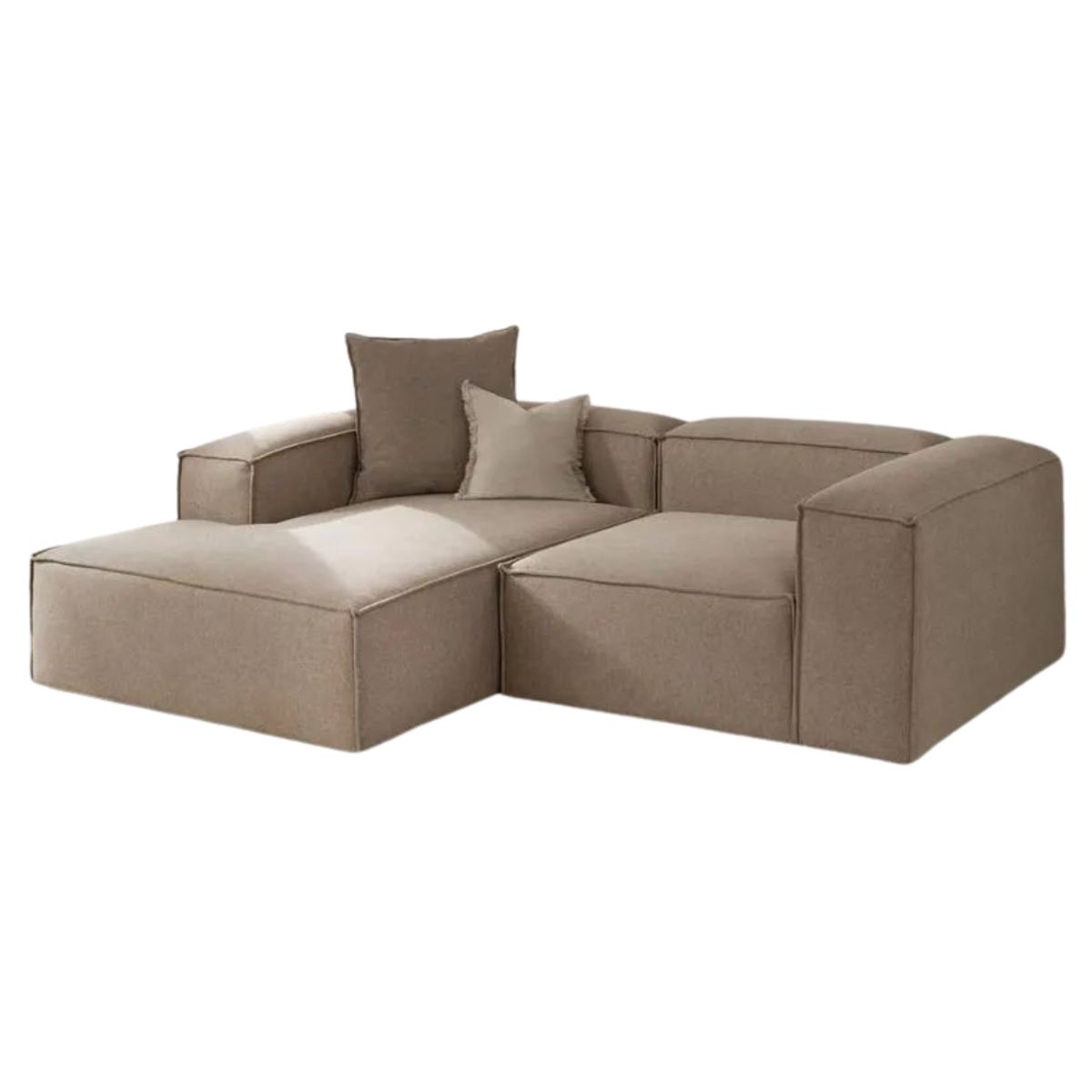 GENERICO - Sofá Seccional Estambul - 2 piezas color Camel