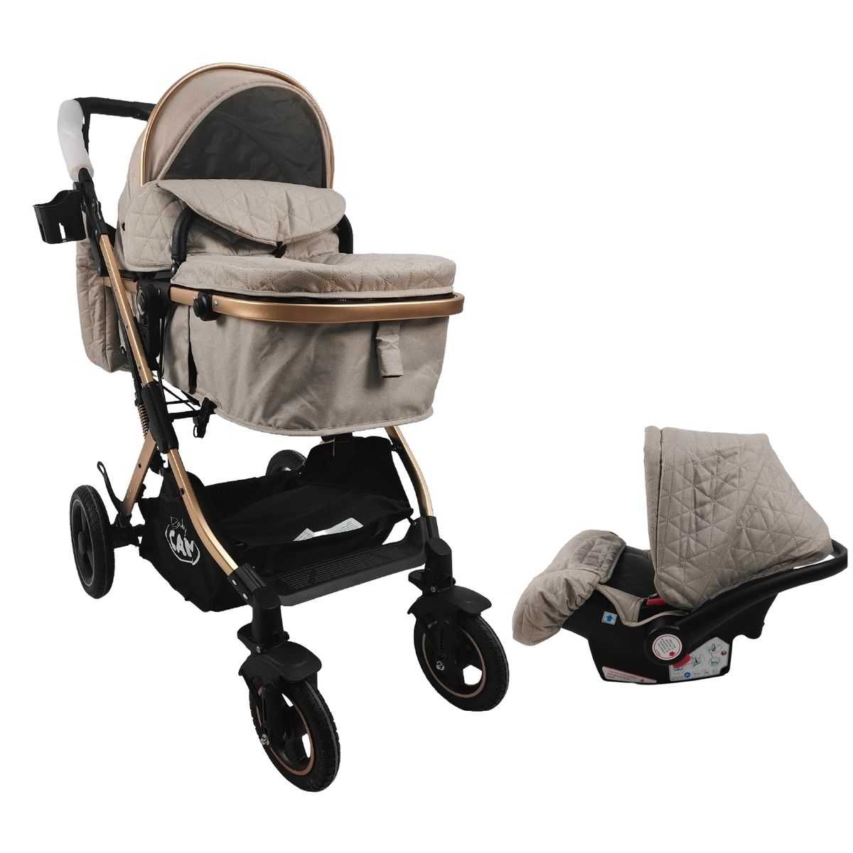 BABY CAM - Coche travel system galaxy baby cam beige