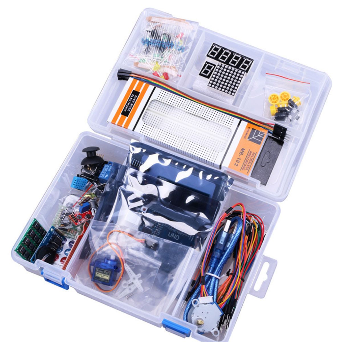 GENERICO - Kit de Inicio UNO R3 Version Oficial Completo Aprendizaje Arduino