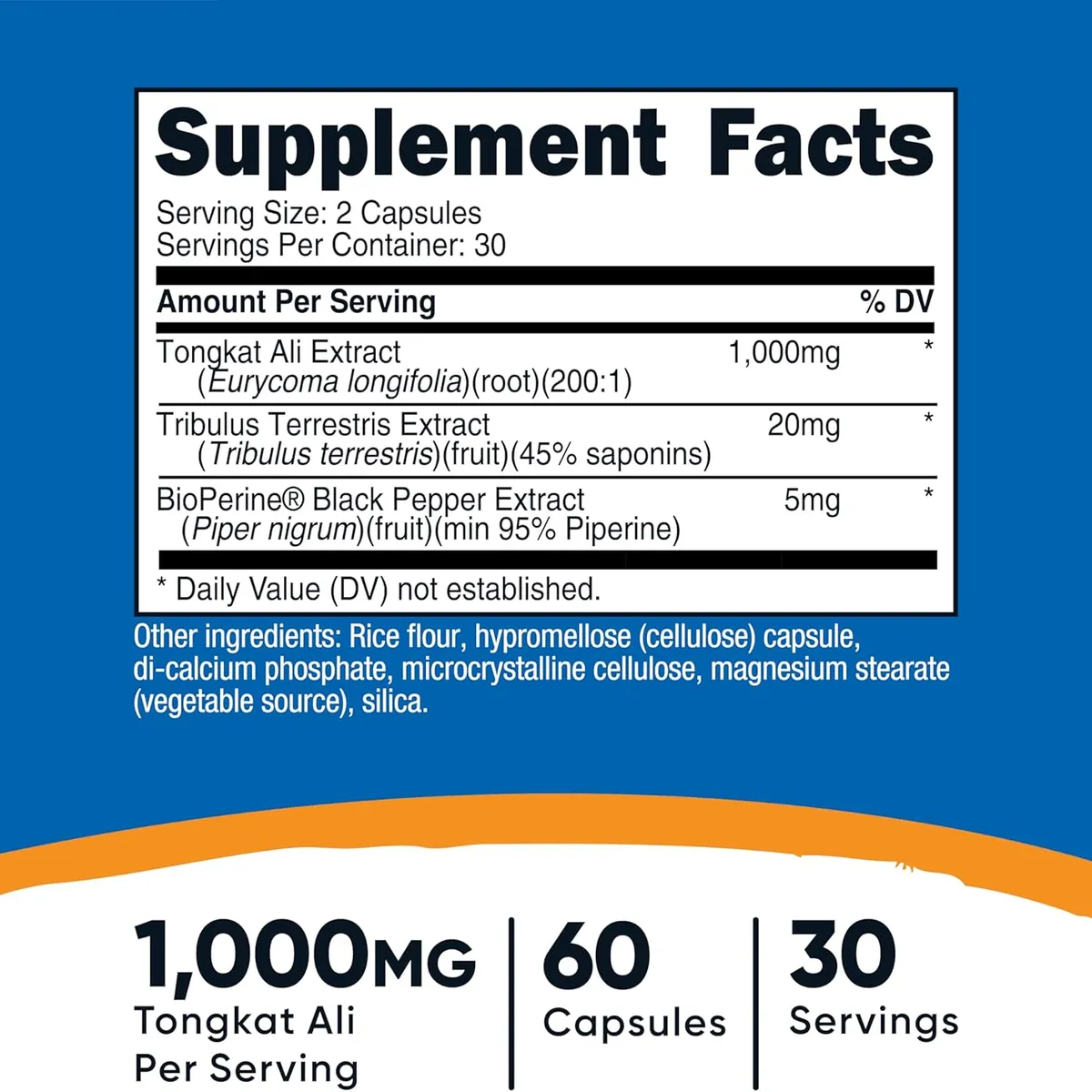 NUTRICOST - Tongkat Ali 200:1 60 Capsulas