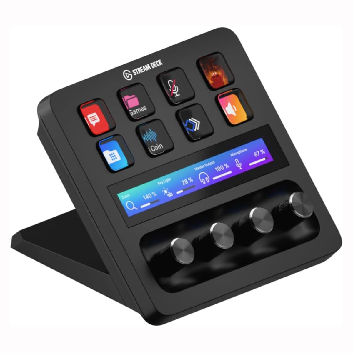 ELGATO - Elgato Stream Deck +Control de Estudio 8 Teclas LCD 4 Diales