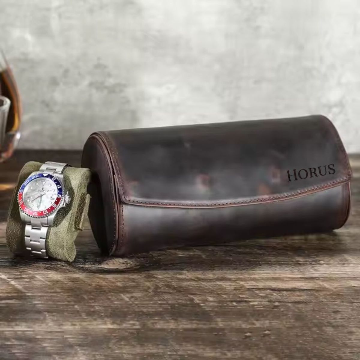 GENERICO - Watch Roll Cuero 3 Ranuras