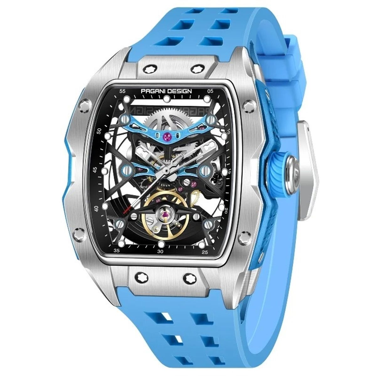 OEM - Reloj Hombre Lujo Pagani Design YS018 Mecánico-Automático Azul